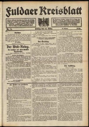 Ausgabe vom Freitag, den 24. März 1916.