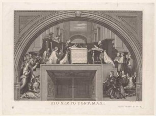 Die Messe von Bolsena (Blatt 7 aus der Folge der Stanzen-Reproduktionen)