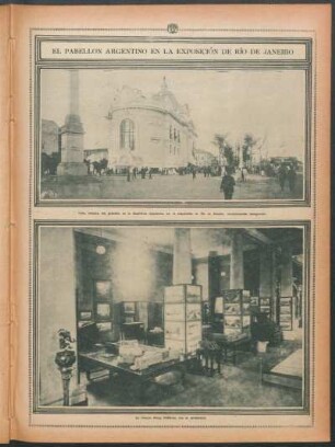 El Pabellón Argentino en la exposición de Río de Janeiro