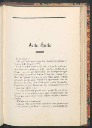 Carta cuarta