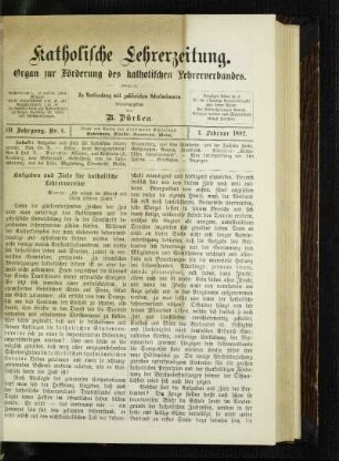 Aufgaben und Ziele für katholische Lehrervereine
