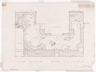 Garten Hannemann, Berlin-Frohnau: Gartenplan 1:100