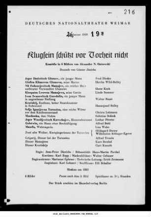 Klugsein schützt vor Torheit nicht