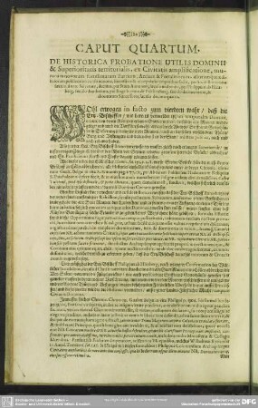 Caput Quartum. De Historica Probatione Utilis Dominii & Superioritatis territorialis, ex Civitatis amplificatione, murorum novorum, fortissimarum Turtium, Arcium & Fortalitiorum, aliorumque aedificiorum publicorum constructione, successivis & interpolatis temporibus facta, per Stum Brunorem saeculo, a nato Salvatore, decimo, per Stum Annonem, saeculo undecimo, per Philippum ab Hinsberg, saeculo duodecimo, per Engelbertum de Falckenburg, saeculo decimo tertio, & alios eorum Successores, saeculo decimo quarto