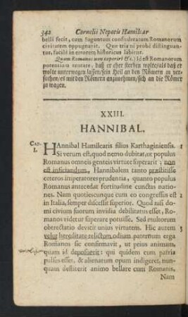 XXIII. Hannibal.