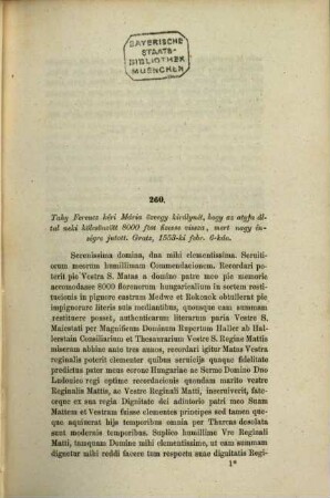 Magyar történelmi okmánytár : a Brüsseli országos levéltárból és a Burgundi könyvtárból. 3, 1553 - 1608