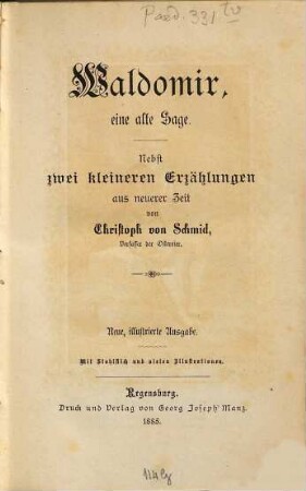 Illustrirte Ausgabe der kleinen Erzählungen : Mit Stahlstichen u. feinen Holzschnitten, 40