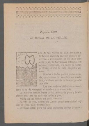 Capítulo XXXI - Al borde de la verdad