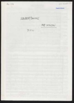 Memnon : [D 541]