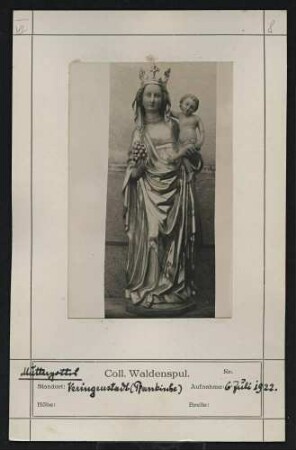 Muttergottes Standort: Veringenstadt (Pfarrkirche)