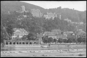 Heidelberg von der Hirschgasse gesehen