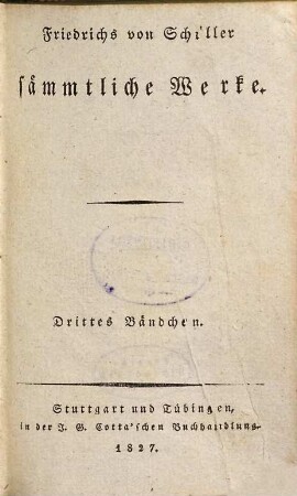 Sämmtliche Werke, 3
