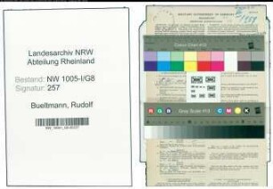 Entnazifizierung Rudolf Bueltmann , geb. 01.05.1895 (Postschaffner)