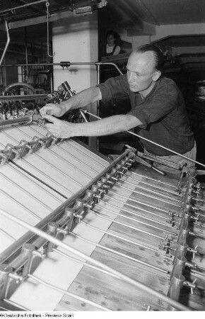 Mitarbeiter der Druckerei Offizin Haag-Drugulin