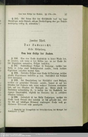 Zweiter. Theil. Das Sachenrecht