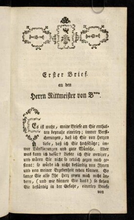 141-149, Erster Brief - Zweyter Brief