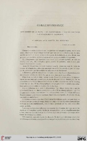 Correspondance