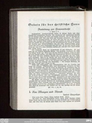 Anleitung zur Hausandacht