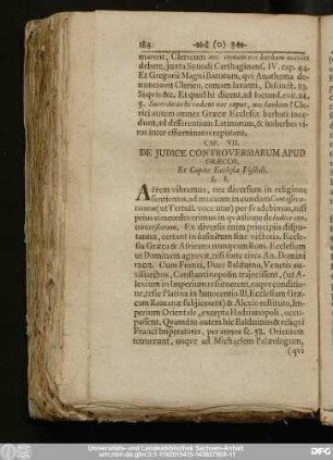 Cap. VII. De Iudice Controversiarum Apud Graecos.