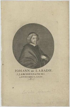 Bildnis des Iohann de Labadie