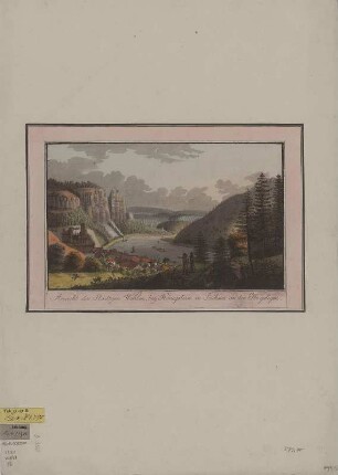 Ansicht von Wehlen in der Sächsischen Schweiz, Kupferstich, um 1800 : Ansicht des Städtgen Wehlen, bey Königstein in Sachsen an der Elbe gelegen. - [S.l.] , [um 1800]. - 1 Kunstbl. : Kupferstich ; 27 x 17 cm