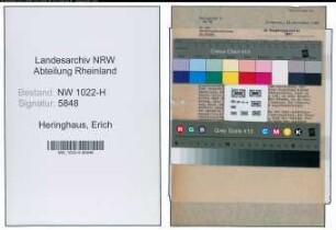 Entnazifizierung Erich Heringhaus , geb. 03.03.1897 ()