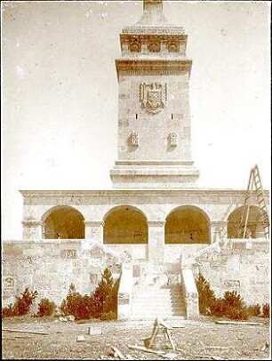 Fischer, Theodor; Berg am Starnberger See - Rottmannshöhe (Bayern); Bismarckturm - Fassadenansicht