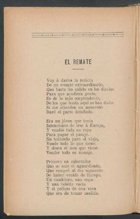 El remate
