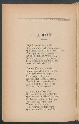 El remate