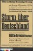 Plakat der SPD zu einer Wahlkundgebung am 9. November 1931 in Braunschweig
