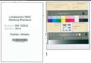 Entnazifizierung Wilhelm Koehler , geb. 00.00.0000 ()