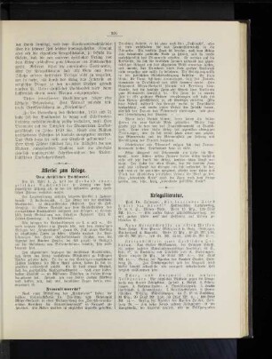 Kriegsliteratur.