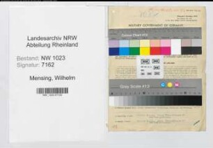 Entnazifizierung Wilhelm Mensing , geb. 18.07.1909 (Baeckermeister)