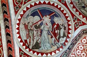 südliche Gewölbekappe — Bildfeld: Kreuztragung Christi