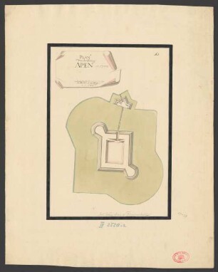 Plan von der Festung Apen