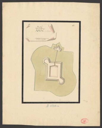 Plan von der Festung Apen