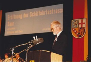 Eröffnung der Schifffahrtsstraße Saar