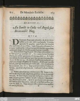Sect. II. De Membris Ecclesiae.