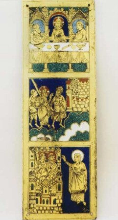 Fragmente eines Altarretabels — Der Emmausgang und das Emmausmahl
