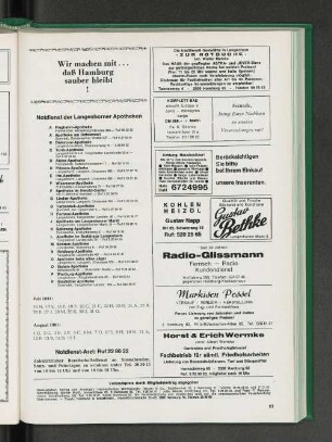 Wir machen mit...daß Hamburg sauber bleibt!