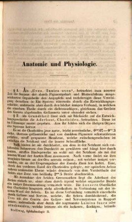 Die Ophthalmologie vom naturwissenschaftlichen Standpuncte aus bearbeitet. 2,1