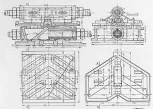 Doppelschiebersteuerung nach Meyer, Schema : Technikgeschichte | Maschinenbau | Kraftmaschinen | Dampfmaschinen