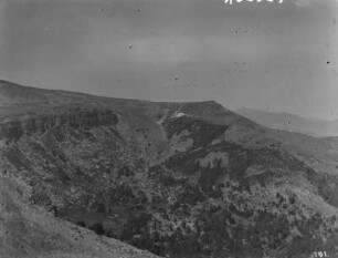 Gebirge : Blick vom Puerto de Pena Aguda, Campiña de Neila, Provincia de Burgos über ein Gebirge
