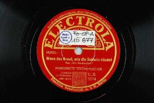 Wenn das Kraut, wie die Seherin kündet : aus "Ein Maskenball" / Verdi, Somma