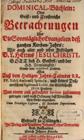 Dominical-Büchlein