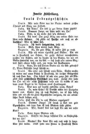 Zweite Abtheilung. Louis Lebensgeschichte