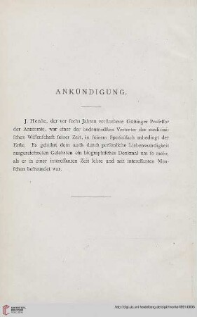 Ankündigung