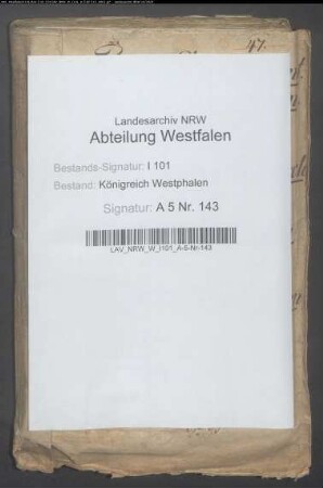Monatliche Auszüge von den vakanten Präbenden beim Domkapitel Paderborn