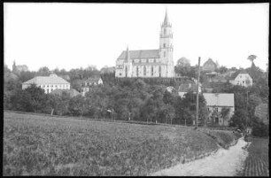 Staucha. Blick zur Kirche