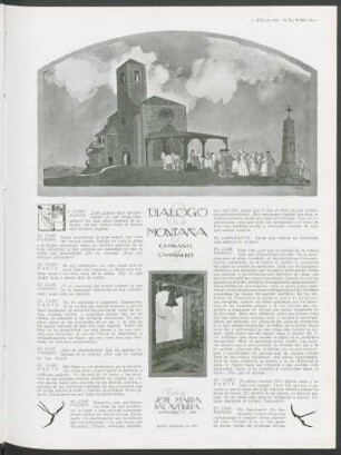 Dialogo en la montaña - El caminante y el campanero : Texto de José María Salaverría, ilustraciones de Sirio
